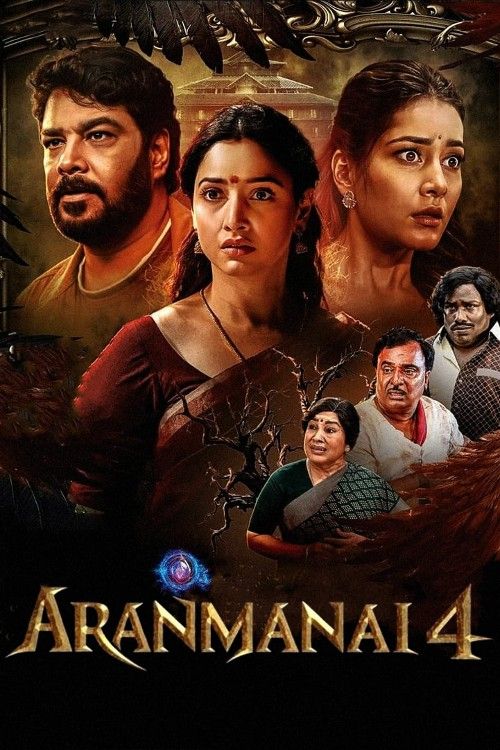 poster of Aranmanai 4 (2024) Hindi ORG Dubbed Movie