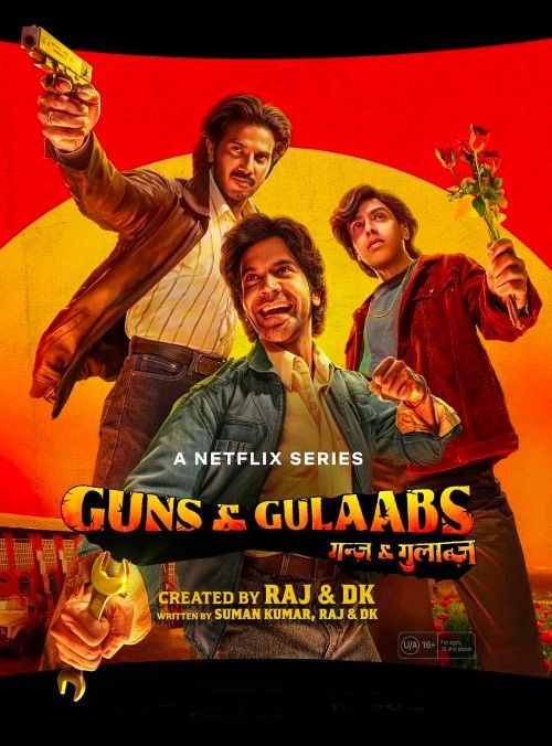 poster of Guns and Gulaabs (2023) Season 1 Hindi Complete Web Series